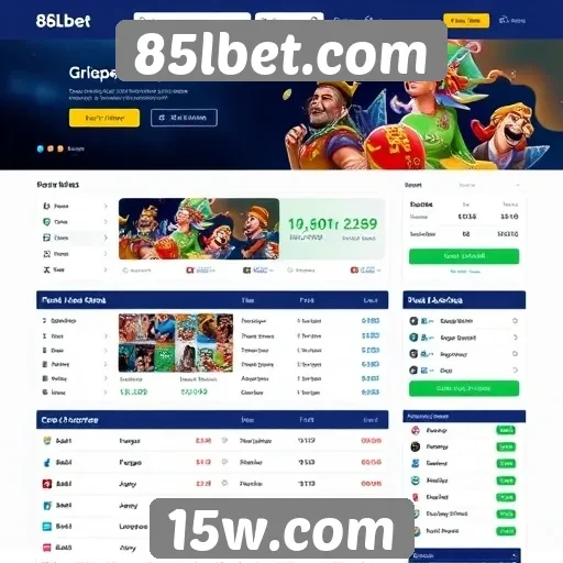 Interface e usabilidade do site 85lbet